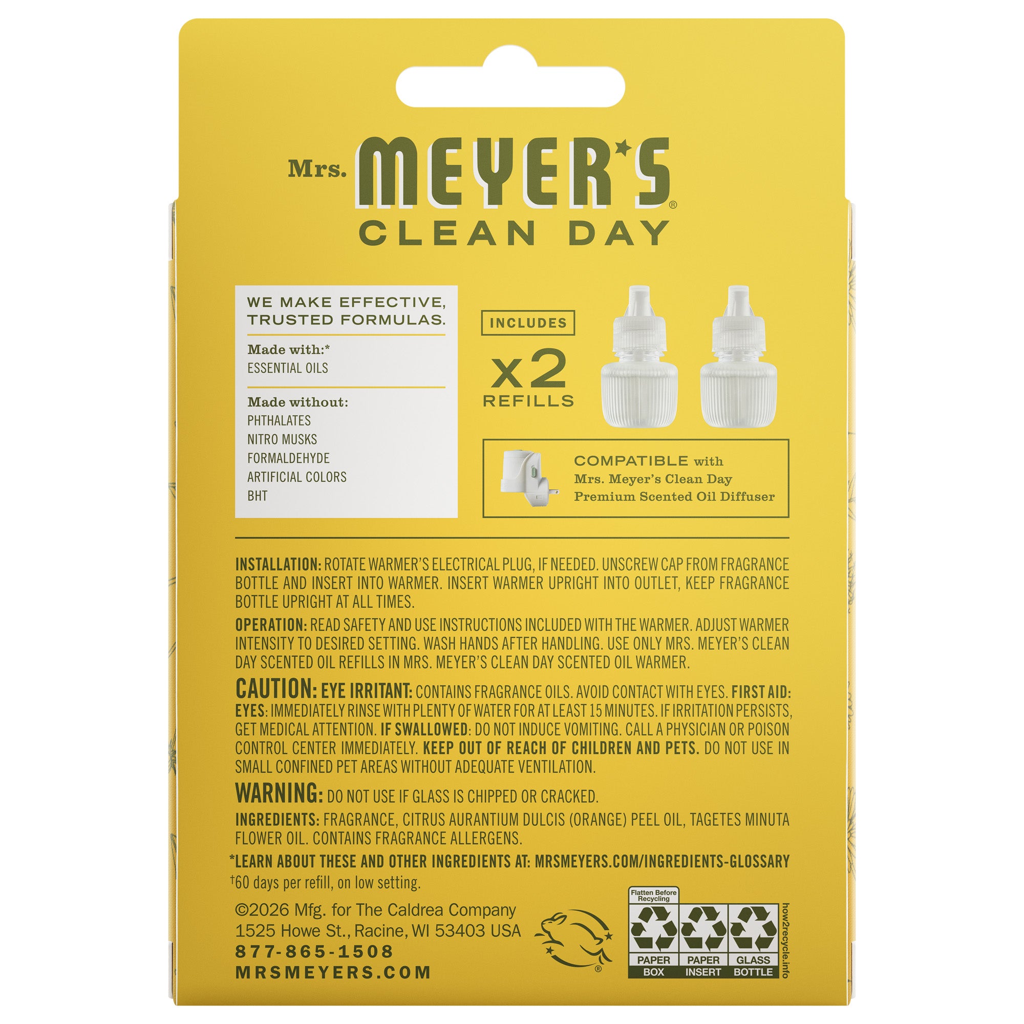 Dandelion Plug In Scented Oil Refill. 2-Pack - Image 3