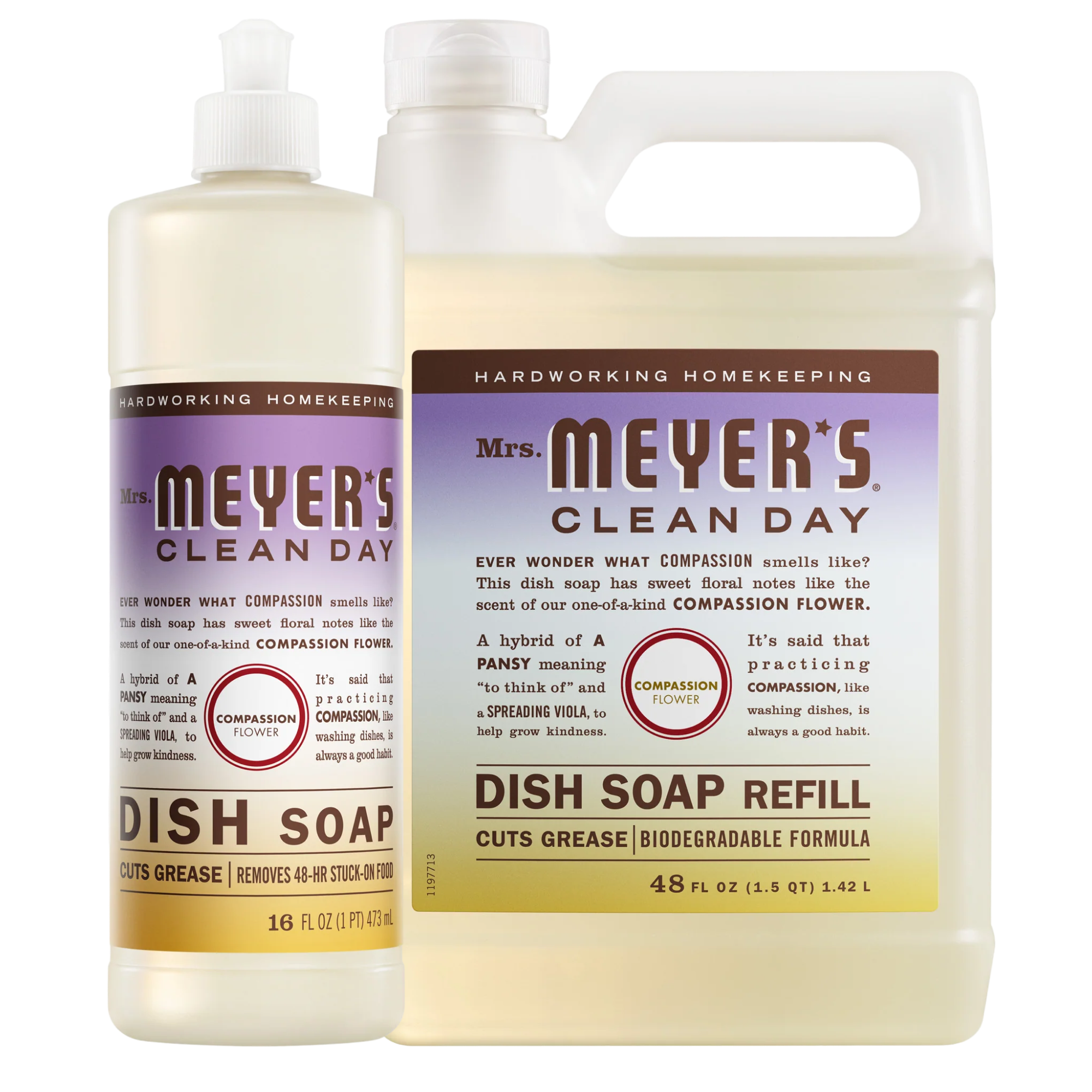 Compassion Flower Dish Soap & Refill Set - Image 2